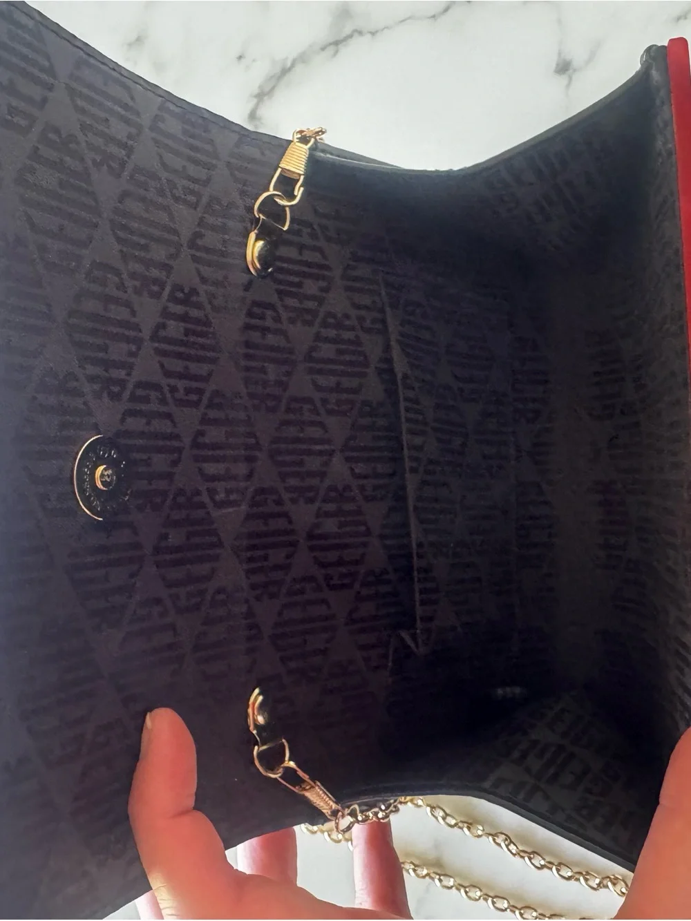 Kurt Geiger London Multicolor Striped Shoulder Bag